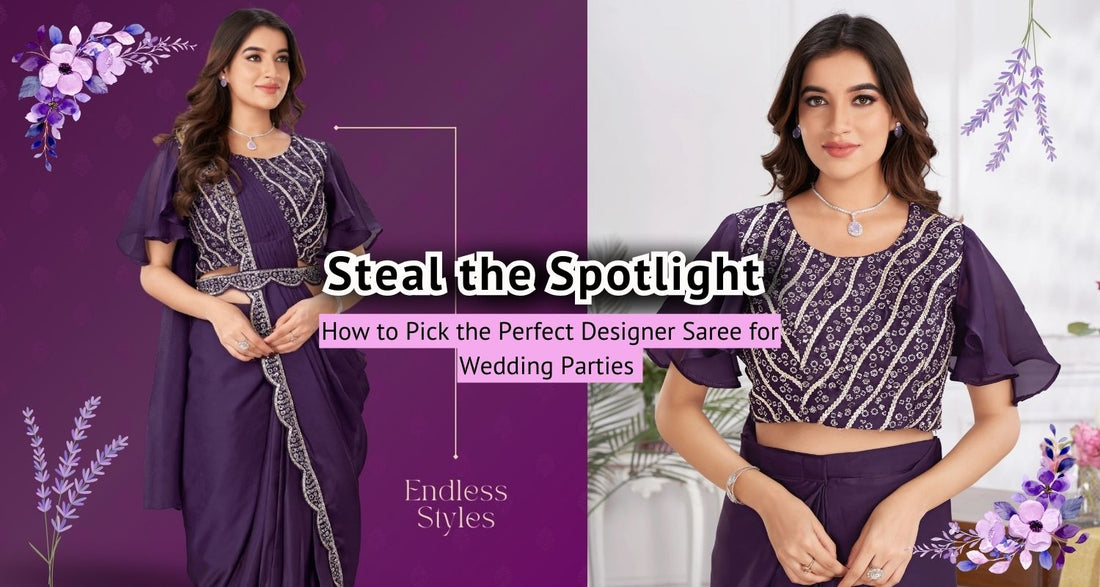 Steal the Spotlight: How to Pick the Perfect Designer Saree for Wedding Parties