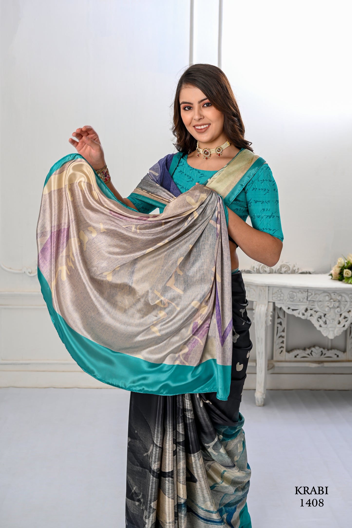 Premium Soft Silky Natural Crepe Digital Printed Sarees - jivora