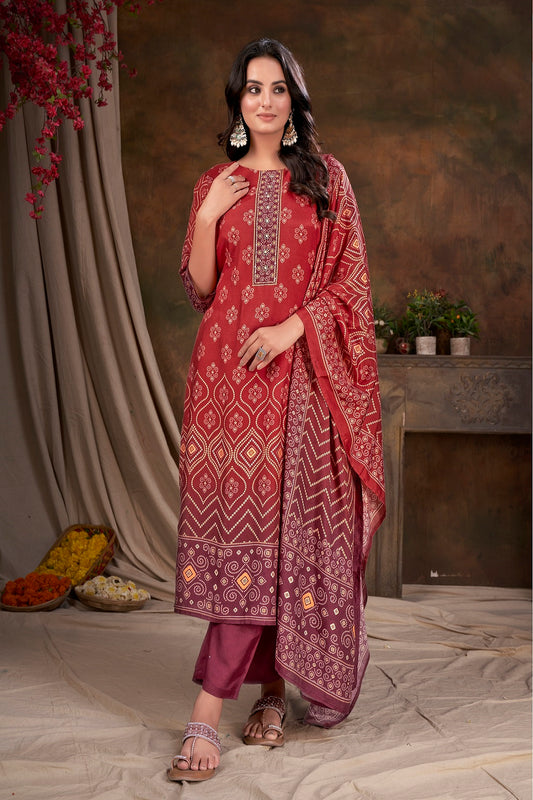 Women Muslin Digital Print Handwork Sequence Kurtis - jivora