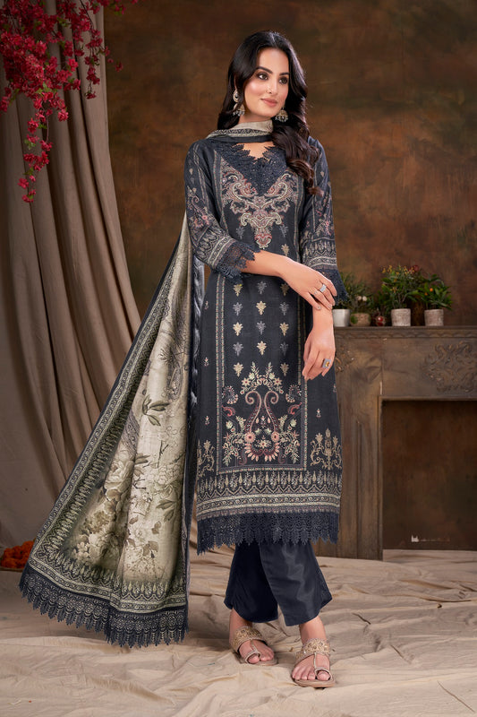 Women Viscose And Jacquard Butta Zari Embroidered Kutis - jivora
