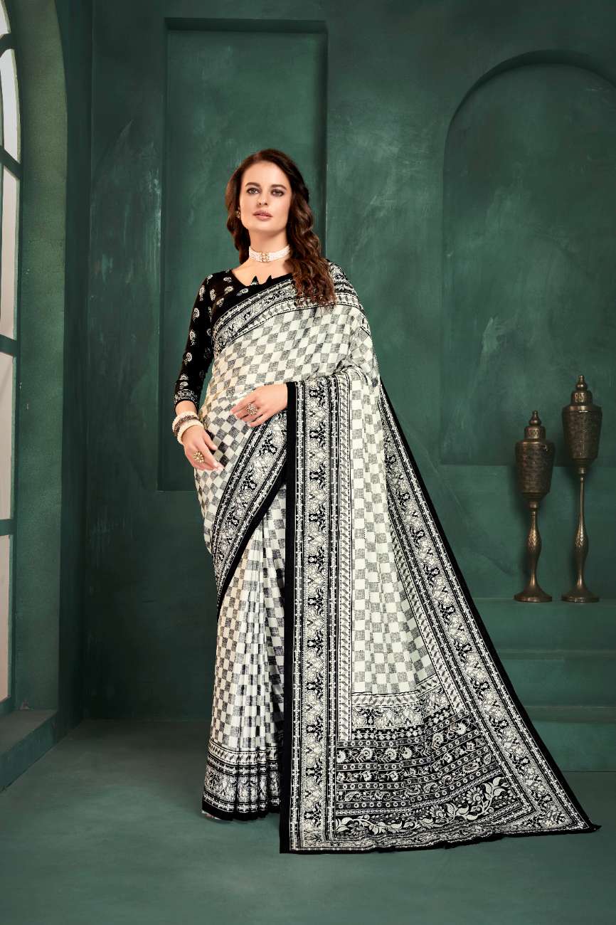 GRACE – Regal Charm in Black & White Foil Fantasy