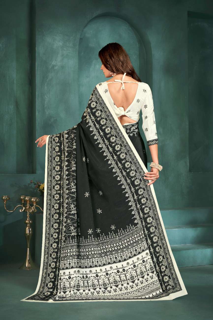 GRACE – Regal Charm in Black & White Foil Fantasy