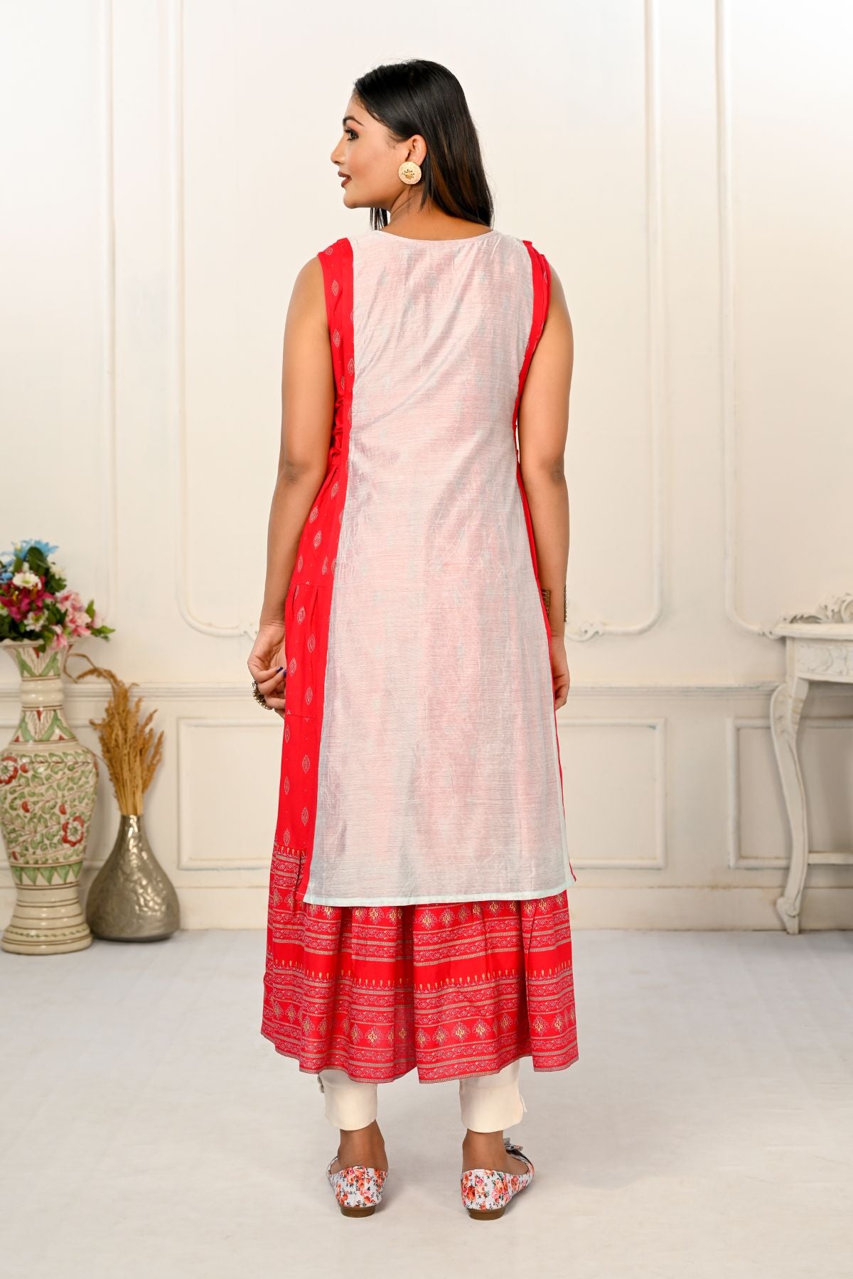latest chanderi kurti design
