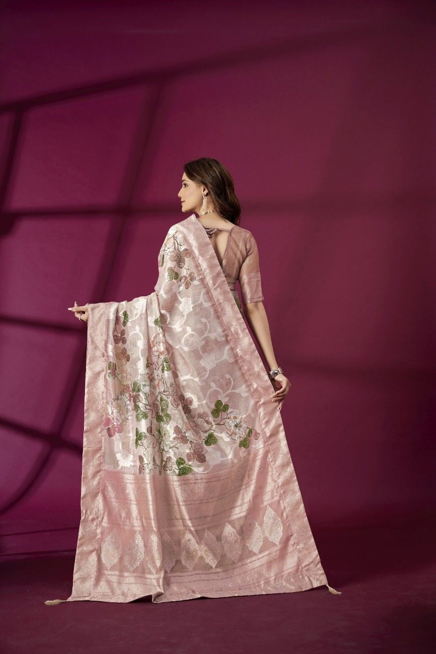 Wine Purple Banarasi Silk Saree with Gold Zari – Bold, Regal & Timeless