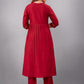 Maroon Muslin Silk Lucknowi Style Salwar Kameez - jivora