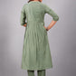 Light Green Muslin Silk Lucknowi Style Salwar Kameez - jivora