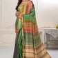 Premium Sift Silky Natural Crepe Digital Printed Sari - jivora