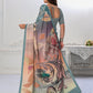 Premium Soft Silky Natural Crepe Digital Printed Sarees - jivora