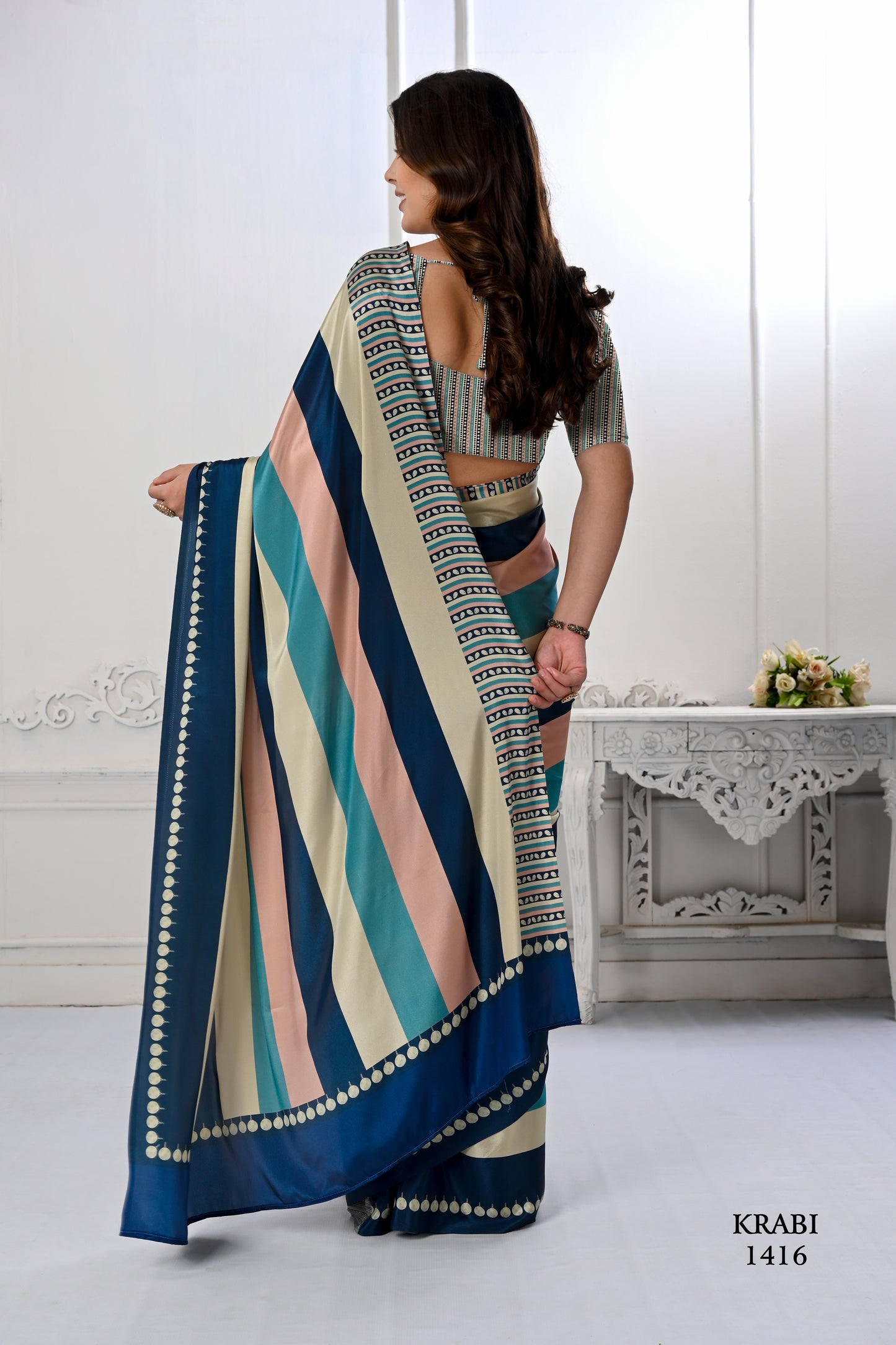 Premium Soft Silk Natural Crepe Digital Printed Sarees - jivora