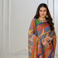 Premium Natural Silk High Definition Jacquard Zari Digital Printed Blouse With Saree - jivora