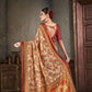 Premium Natural Silk High Definition Jacquard Zari Digital Printed Blouse With Saree - jivora