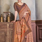 Premium Natural Silk High Definition Jacquard Zari Digital Printed Blouse With Saree - jivora
