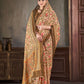 Premium Natural Silk High Definition Jacquard Zari Digital Printed Blouse With Saree - jivora