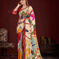 Premium Soft Silk Natural Crepe Digital Printed Sari