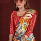 Premium Soft Silk Natural Crepe Digital Printed Sari
