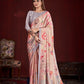 Premium Soft Silk Natural Crepe Digital Printed Sari