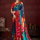 Premium Soft Silk Natural Crepe Digital Printed Sari