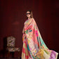 Premium Soft Silk Natural Crepe Digital Printed Sari