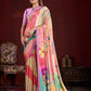 Premium Soft Silk Natural Crepe Digital Printed Sari