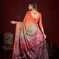 Premium Soft Silk Natural Crepe Digital Printed Sari