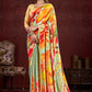 Premium Soft Silk Natural Crepe Digital Printed Sari