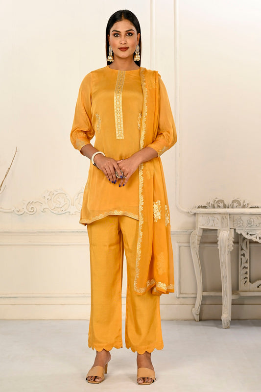 Women Viscose And Jacquard Butta Zari Embroidered Kutis - jivora