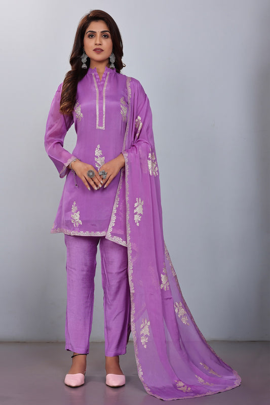 Women Viscose And Jacquard Butta Zari Embroidered Kutis - jivora