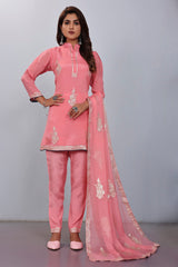 Women Viscose And Jacquard Butta Zari Embroidered Kutis - jivora