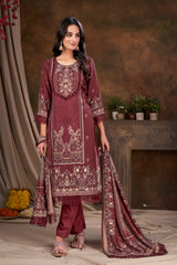 Women Viscose And Jacquard Butta Zari Embroidered Kutis - jivora