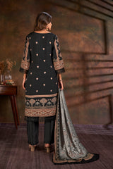 Women Muslin Digital Print Embroidered Work Salwar Kameez