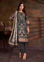 Women Muslin Digital Print Embroidered Work Salwar Kameez