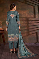 Women Muslin Digital Print Embroidered Work Salwar Kameez