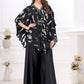Premium Stylish Printed Muslin Cord Set Kaftan Style