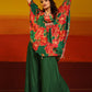 Premium Stylish Printed Muslin Cord Set Kaftan Style