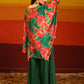 Premium Stylish Printed Muslin Cord Set Kaftan Style