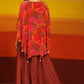 Premium Stylish Printed Muslin Cord Set Kaftan Style.