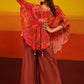 Premium Stylish Printed Muslin Cord Set Kaftan Style.