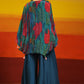 Premium Stylish Printed Muslin Cord Set Kaftan Style