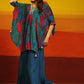 Premium Stylish Printed Muslin Cord Set Kaftan Style