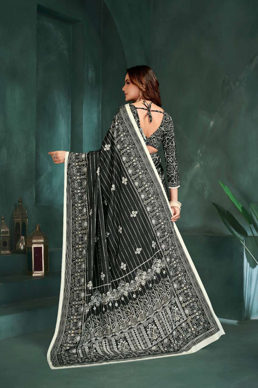 GRACE – Regal Charm in Black & White Foil Fantasy