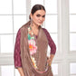 GARDERNIA – Crepe Silk Saree with Floral Print & Crystal Border