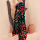 Jivora Women Crepe Soft Silk Striped And Floral Printed Saree with Unstitched Blouse.
