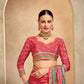 ROYALE – Vibrant Crepe Silk Saree with Rajwadi-Inspired Foil Position Print | Gujarati Royal Elegance