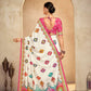 ROYALE – Vibrant Crepe Silk Saree with Rajwadi-Inspired Foil Position Print | Gujarati Royal Elegance