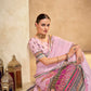 ROYALE – Vibrant Crepe Silk Saree with Rajwadi-Inspired Foil Position Print | Gujarati Royal Elegance