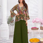 Premium Shimmer Georgette & Fancy Fabric Embroidery & Hand Work Fancy Crop Top/Sharara & Choli