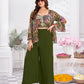 Premium Shimmer Georgette & Fancy Fabric Embroidery & Hand Work Fancy Crop Top/Sharara & Choli