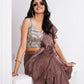 Premium Satin Silk  & Fancy Fabric Embroidery & Hand WorkFancy Drape Saree / & Choli