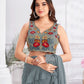 Premium Satin Silk & Fancy Fabric Embroidery & Hand Work Fancy Drape Saree & Choli