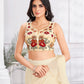 Premium Satin Silk & Fancy Fabric Embroidery & Hand Work Fancy Drape Saree & Choli